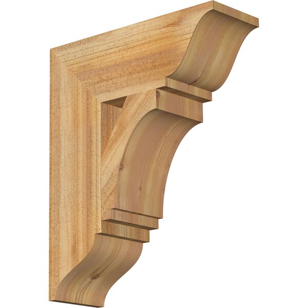 Ekena Millwork Imperial Traditional Rough Sawn Bracket, Western Red Cedar, 6"W x 18"D x 22"H BKT06X18X22IMP01RWR - main